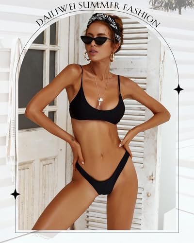 DaiLiWei Thong Bikini Sets for Women 2 Piece Brazilian Swimsuit Teens Bathing Suit Push Up Top Micro Bikinis Swim Suit 20253