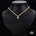 14K Yellow Gold Tiny Cross Pendant - Religious Charm - High Polish Finish Spiritual Symbol - Elegant Fine Jewelry - Perfect Gift for Birthday, Easter, Christmas & for All Occasions