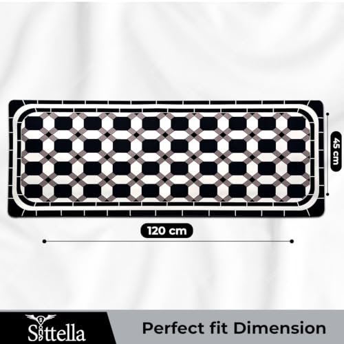Image of SITTELLA Geometric Print Kitchen Floor Mat 45x120 CM