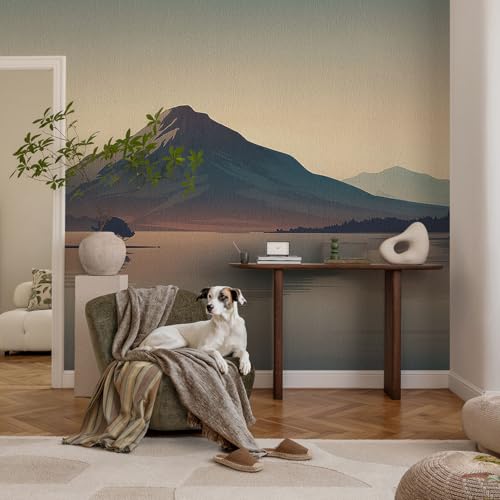 Revestimiento de pared autoadhesivo de paisaje de montaña mural 152x104 cm 3
