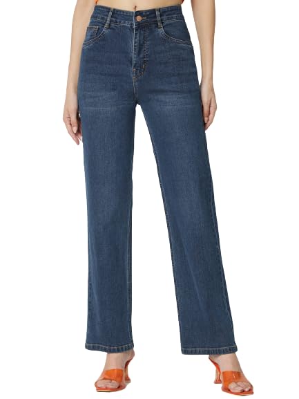 CIPPY Regular Straight Fit High Rise Stretchable Jeans for Women CIPPY Regular Straight Fit High Rise Stretchable Jeans for Women