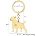 Imagen de YAYAKO Llavero Perro Acero Inoxidable Cartera Llavero Coche Joyería Mascotas Amantes de Perros Regalos para Mujer Niña Llavero Perro