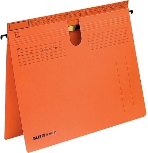 Leitz Series 18 Suspension Files, CFM and Office Binding Manila Cardboard, Orang