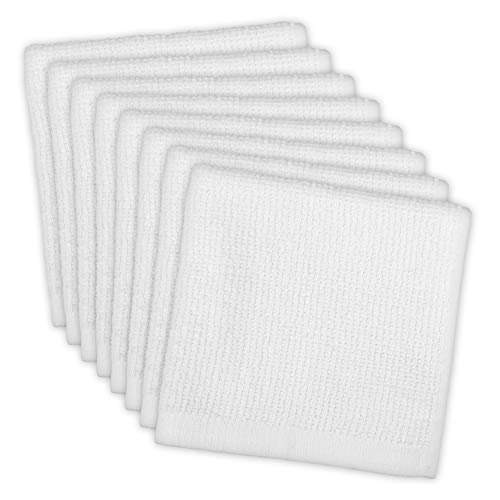 DII Cotton, Machine Washable, Monogrammable, Everyday Kitchen Basic Utility Bar Mop Dishcloth 12