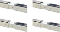 Qualcraft 3006 All Pro Aluminum/Rubber Pole, 6-Foot (Four Pack)