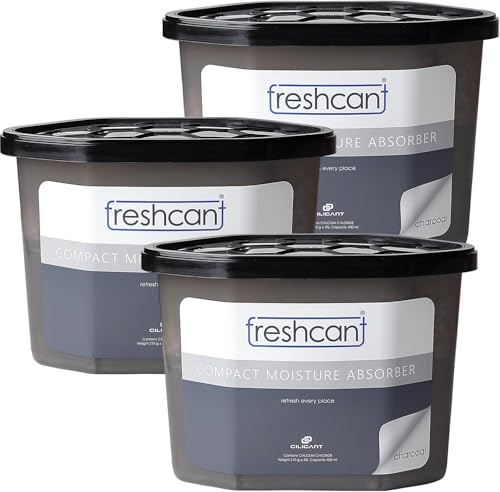 Image of Freshcant Compact Moisture Absorber By CILICANT for Lockers - Moisture Absorber for small places like Drawer and lockers - Refresh Every Place - Pack Of 3 (Odor Buster with Activated Charcoal)