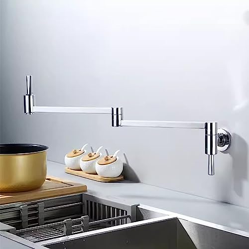 Robinet de remplissage de casserole, mitigeur de cuisine pliant à bras pivotant - 5