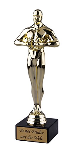 Pokal/Geschenk Bester Bruder auf der Welt - Siegerfigur Viktor - 24 cm