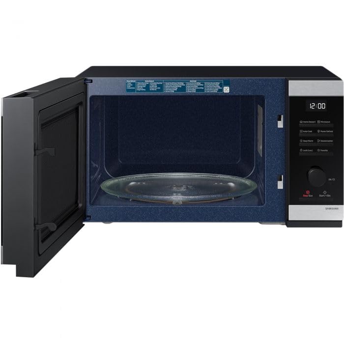 Four micro-ondes avec intérieur en céramique Samsung MS32DG4504ATE2, 32 L, Auto Cook, Noir