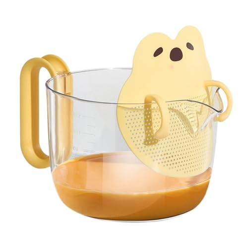 Taza medida, taza medidora para hornear, tazas medidoras de cocina, filtro de alimentos, tazas medidoras con filtro de alimentos integrado, tazas medidoras de cocina con filtro integrado para una