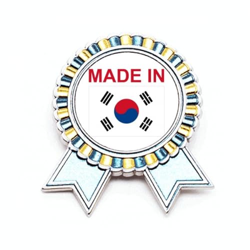 Broche Corée du Sud Country Love en métal pour personnaliser un manteau en hiver