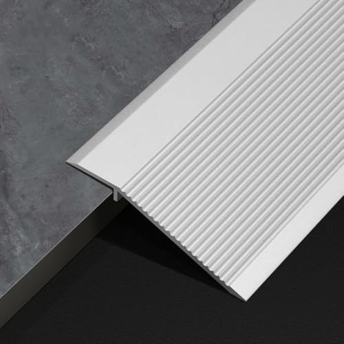 Übergangsprofil Höhenausgleich 40mm, Übergangsschiene Aluminium Übergangsleiste, ​Bodenprofil Alu Silber, Böden Überbrücken Die Lücke