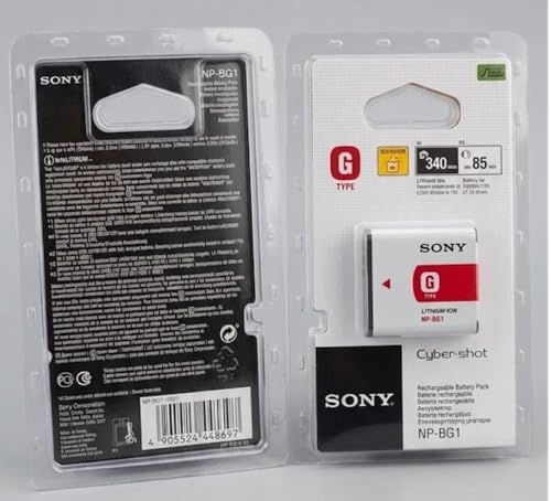 Image of Compatible with Sony NP-BG1 Type G Lithium-Ion Rechargeable Battery 960mAh 3.6V for Sony W Series Digital Cameras, Long-Lasting Replacement Camera Battery (Pack of 1)