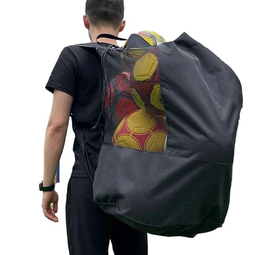 Sac de basketball en maille à cordon taille moyenne pour rangement ballon