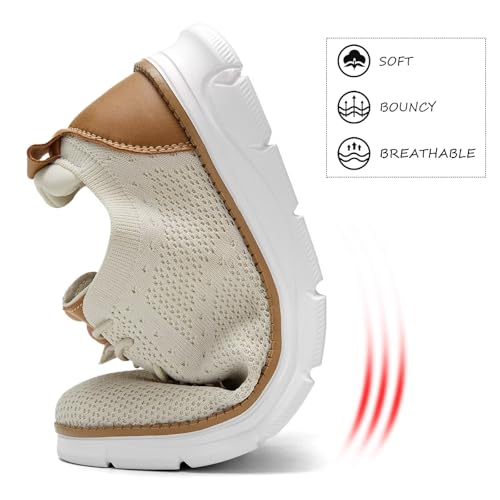 Image of Men's Mesh Sneakers Oxfords Lace-Up Lightweight Casual Walking Shoes Driving Shoes