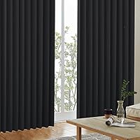 カーテンくれない 1級 遮光カーテンK-wave-D ブラック 125×195 カーテンくれない 1級遮光カーテン K-wave-D-plainをレビュー