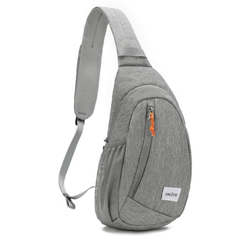 HALOVIE Mochila Bandolera Antirrobo Mochilas Cruzadas Bolsa de Pecho Ligera Bolso Bandolera para Hombre y Mujer Sling Bag Pequeño para Viaje Senderismo