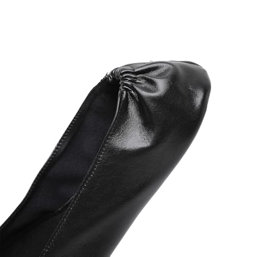 Nexoria Foldable Flats for Women, Foldable Ballet Flats Shoes for Purse, Portable Roll Up Shoes with Zipper Pouch, Stylish Comfortable & Non-Slip Portable Women Flat for Weddings, Office, Travel4