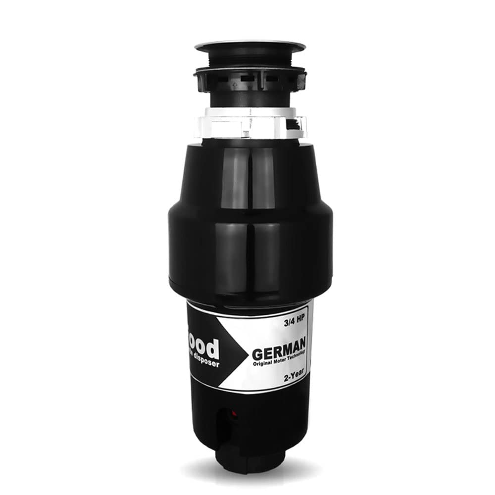 700W Triturador Basura De Desperdicios Alimentos Eliminación De Basura Del Fregadero Doméstico Alimentación Continua Capacidad De 30 Onzas Motor De CC 3/4 HP 3000 Rpm (Size : Without switch)