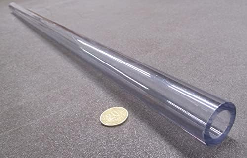 Polycarbonate Round Tube 1.25" (1 1/4") OD x 3/4" (.750") ID x 1/4" Wall x 36" (More Length Options)