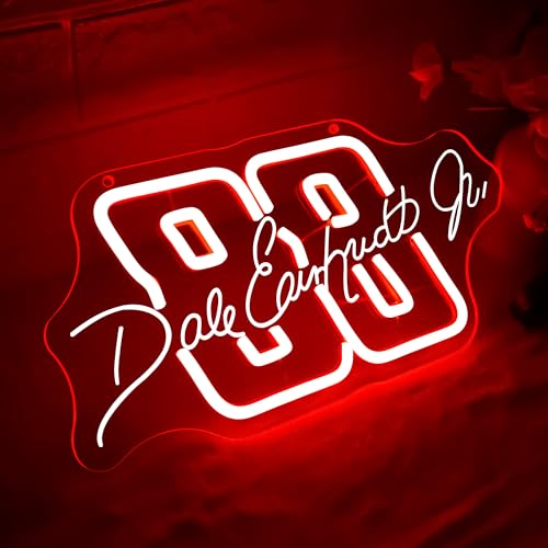 Image of Racing Neon Sign for Wall Decor Dimmable Race Car Neon Light Suitable for Man Cave Room Decor Legend Sign Light Up for Bedroom Party Playroom Birthday Gift for Fans Size13.7 * 7.0In(P233)