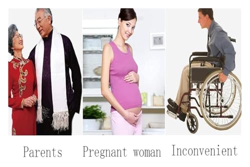 Barres d'appui toilettes pliables anti-chute pour seniors - 7