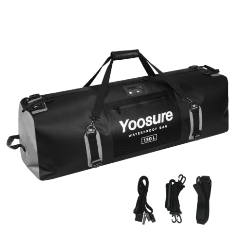 130L Waterproof Duffel Bag with IPX7 Zipper