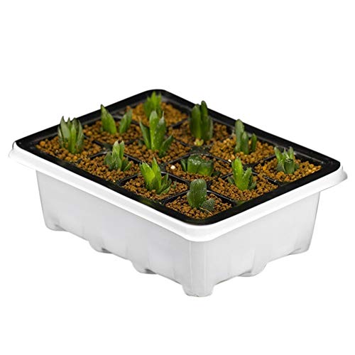 Uyuke 12 Holes Seeds Grow Box Seeding Box Holder Cloning Insert Propagation Nursery Pots Planter Box