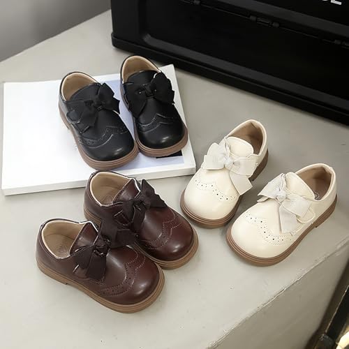 Kids Girls Wedding Shoes Hollow Bow Lace Low Heel Sneakers Toddler Baby Non Slip Elegant Birthday Ankle Strap Shoes4