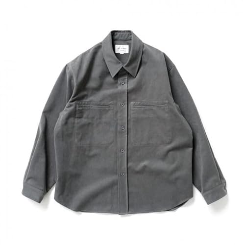 [STILL BY HAND] スティルバイハンド メンズ アウター BL02254 - GREY フェイクスウェード素材 シャツブルゾン(サイズ:48)
