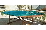 Material: Plástico Maillesac JP0132-Funda para mesa de jardín mesa ovalada o rectangular, plástico, color verde translúcido, 120 x 180 cm, talla 4