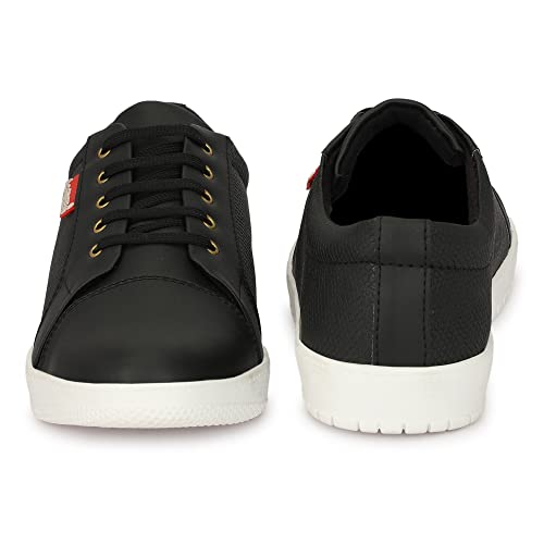 Image of LE GREEM Men's Synthetic Leather Stylish /Comfortable Lace-Ups Sneakers