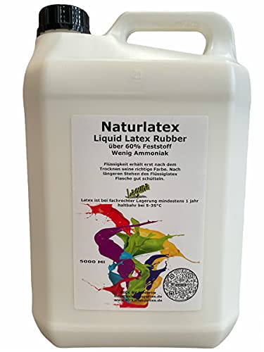 BICK Laguna - Flüssiglatex natur 5 Liter Kanister Maskenbildner Basteln Latexmilch Latex