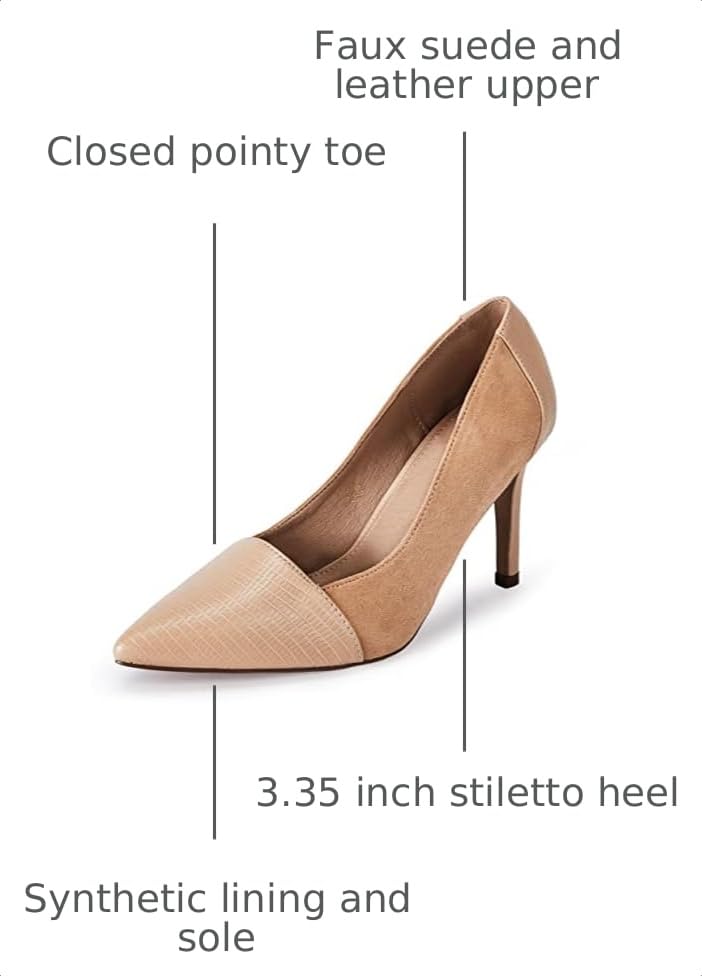 Image of PiePieBuy Womens High Heels Pumps Pointed Toe Slip On Stiletto Classic Dress Party Office Shoes