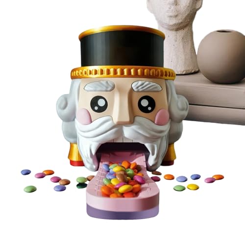 Eastuy Máquina de Caramelos,Dispensador De Alimentos Con Forma De Cascanueces - Organizador De Cereales Y Golosinas - Bote para Almacenar Chicles Golosinas Frutos Secos Cereales en Cocina Infantil Eastuy Máquina de Caramelos,Dispensador De Alimentos Con Forma De Cascanueces - Organizador De Cereales Y Golosinas - Bote para Almacenar Chicles Golosinas Frutos Secos Cereales en Cocina Infantil