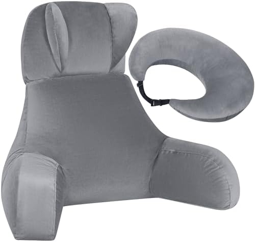 AS AWESLING Lesekissen & Gaming-Kissen mit Rückenstütze - Nacken- und Lendenkissen für Bett, Sofa, Boden, mit Beinauflage