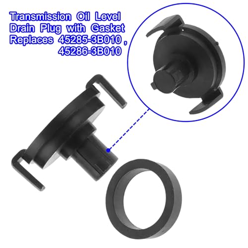 Image of Transmission Oil Level Drain Plug with Gasket for Hyundai Elantra, Tucson, Sonata & Kia Optima, Soul, Sportage, Telluride, Replaces 45285-3B010, 45286-3B010