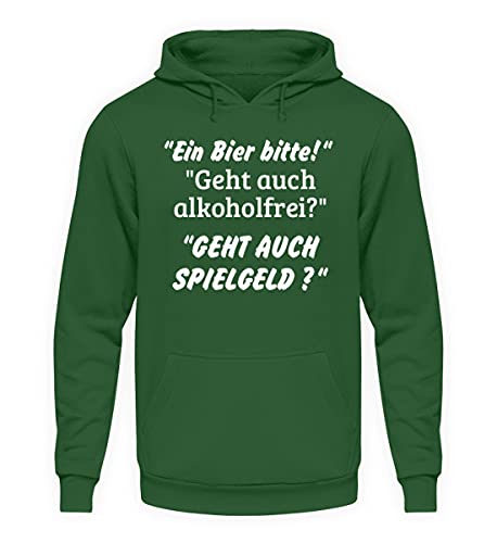 Sweat à capuche Bière bière vert S pour homme et femme