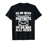 Post Paketdienst Zusteller Briefträger Postbote T-Shirt, Herren, Schwarz, M