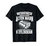 alter motorradhelm mit brille Unterschätze niemals einen alten Mann mit 8 Zylindern. Dieses Design ist perfekt für jeden Rentner, der das Tuning am V8 Motor liebt.