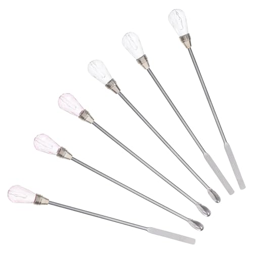 VILLFUL 6 Pcs Wax Seal Stirring Kit Sealing Wax Melting Tools Stirring Rods Spoons for Crafts Vintage Wax Mixing Tools for Sealing Projects
