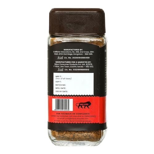 Image of Coorg Valley Blood Orange Instant Coffee 100g | Flavoured Coffee | Premium Blend of Robusta & Arabica | Freeze Dried | Make Cafe Style Hot & Cold Coffee at Home