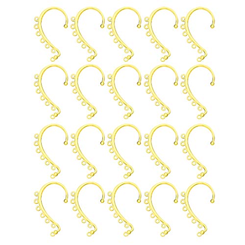 Generic 20Pcs Diy Ear Cuff Wrap Long Chain Tassel Drop Earrings Ear Crawler Diy Earrings Silver #TOP2