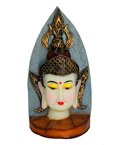 eSplanade Resin Buddha Showpiece | Home Decor | Idol Statue Figurine Murti | Tibetan Buddhist Statue (Multicolour)