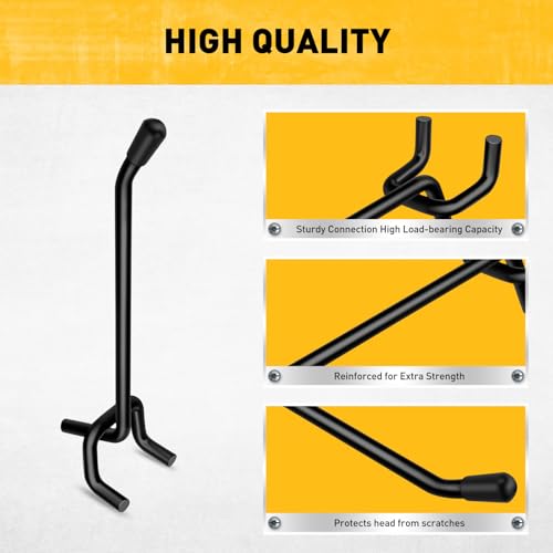 image for ELEAD 60-Piece 4 Inch Extra Thick Pegboard Hooks, Heavy Duty Peg Board