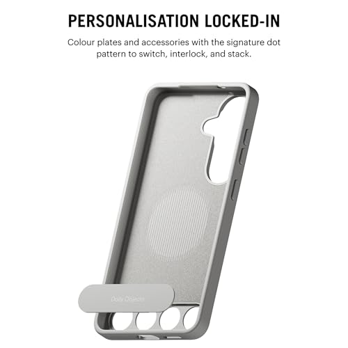 Image of DailyObjects Samsung Galaxy S26 Plus Stack Signature Magnetic Case Cover|Compatible with Magnetic|Camera & Body Protection|Shock /Scratch Proof| Dual Hybrid Protection | Wireless Charging - Slate Grey