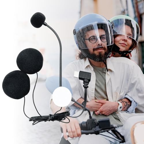 Micrófono de casco con cancelación de ruido y sonido impermeable HD 3