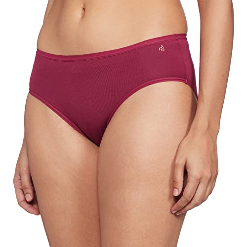 Image of Jockey 1807 Women's High Coverage Micro Modal Elastane Stretch Mid Waist Hipster with Ultrasoft Exposed Waistband