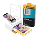 KODAK Dock Plus 4PASS Instant Photo Printer, 4x6” Portable Picture Printer, Bluetooth & Dock 2-in-1 Home and Gift Printer for iPhone & Android, 50 Sheets Bundle