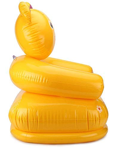 Image of ANG Inflatable Teddy Chair with Inflatable Kids Water Bath Tub Pool for Kids (2-Feet)